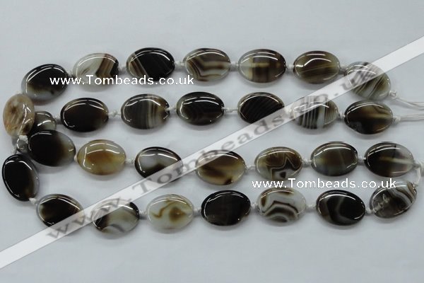 CAA530 15.5 inches 18*25mm oval madagascar agate gemstone beads