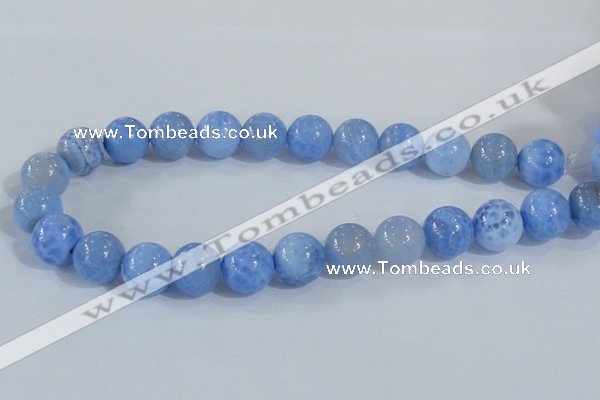 CAB649 15.5 inches 16mm round fire crackle agate beads wholesale