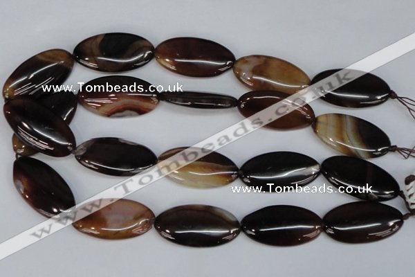 CAG1322 15.5 inches 20*38mm marquise line agate gemstone beads