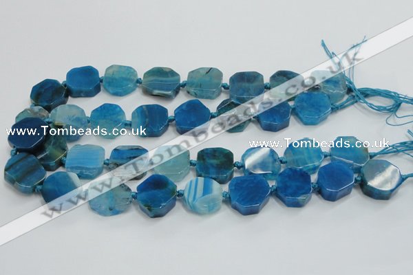 CAG7359 15.5 inches 18*20mm - 20*22mm octagonal dragon veins agate beads