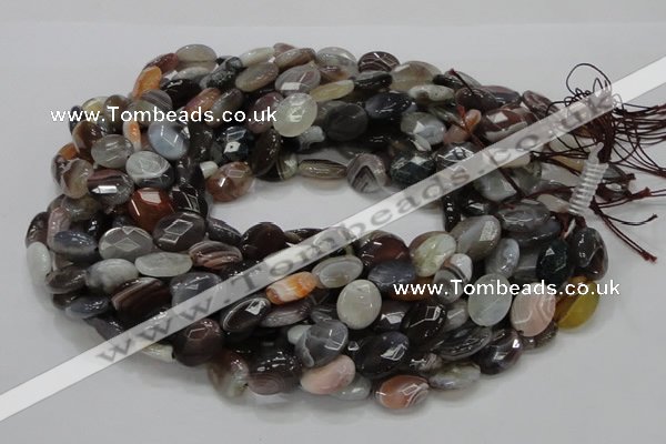 CAG986 15.5 inches 15*20mm faceted oval botswana agate beads