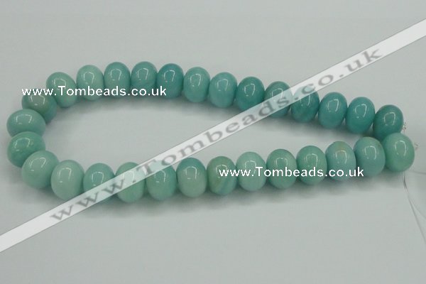 CAM128 15.5 inches 13*18mm rondelle amazonite gemstone beads