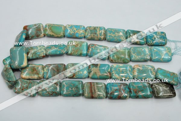 CAT16 15.5 inches 18*25mm rectangle natural aqua terra jasper beads