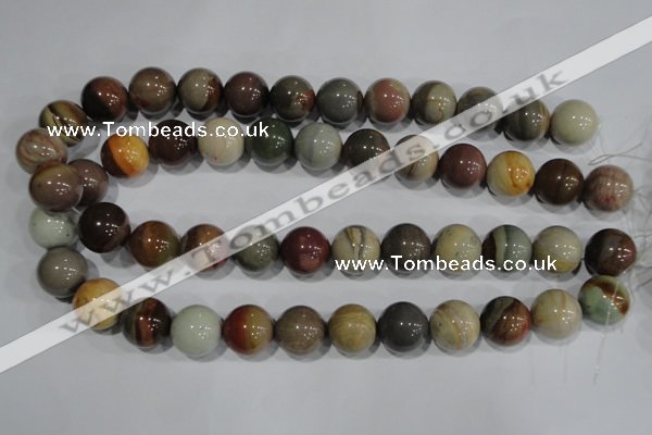 CAT5206 15.5 inches 16mm round aqua terra jasper beads wholesale