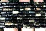 CBT21 15 inches 4*8mm tube biotite gemstone beads wholesale