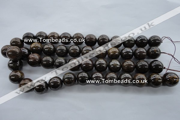 CBZ300 15.5 inches 16mm round bronzite gemstone beads wholesale