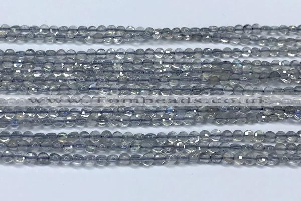 CCB1352 15 inches 2.5mm faceted coin labradorite beads