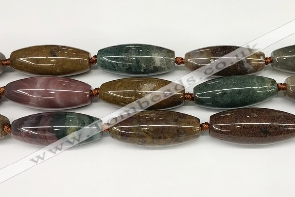 CCB782 15.5 inches 15*38mm - 16*40mm rice ocean agate beads