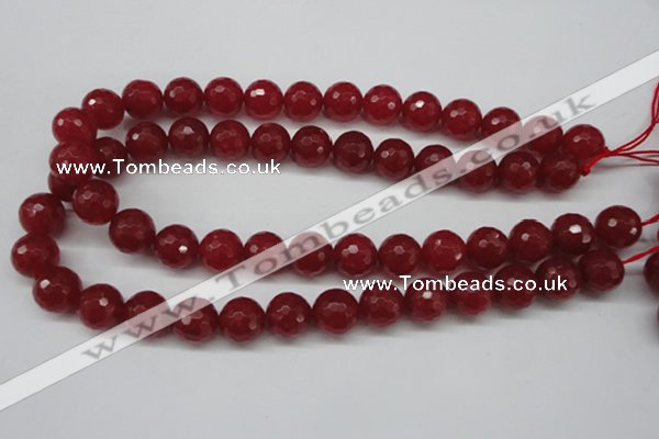 CCN1246 15.5 inches 14mm faceted round candy jade beads wholesale