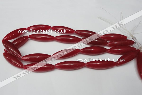 CCN137 15.5 inches 12*40mm rice candy jade beads wholesale