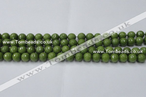 CCN2039 15 inches 10mm faceted round candy jade beads wholesale