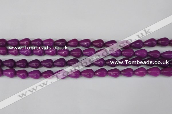 CCN3767 15.5 inches 10*14mm teardrop candy jade beads wholesale