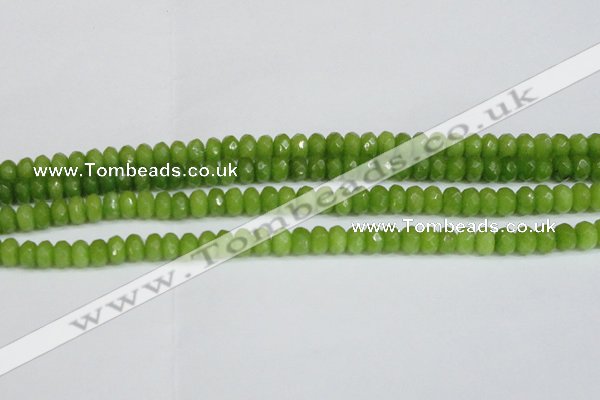 CCN4168 15.5 inches 5*8mm faceted rondelle candy jade beads