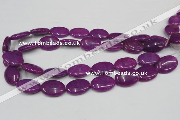 CCN549 15.5 inches 18*25mm oval candy jade beads wholesale