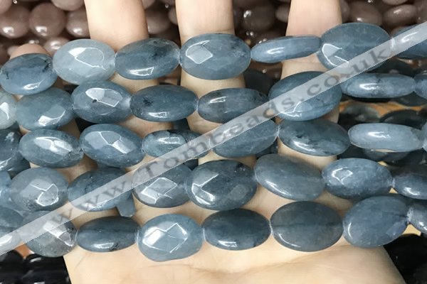 CCN5982 15 inches 13*18mm faceted oval candy jade beads