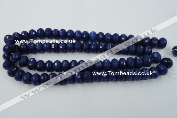 CCN926 15.5 inches 10*14mm faceted rondelle candy jade beads