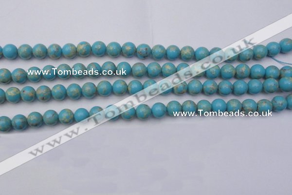 CDE2058 15.5 inches 10mm round dyed sea sediment jasper beads