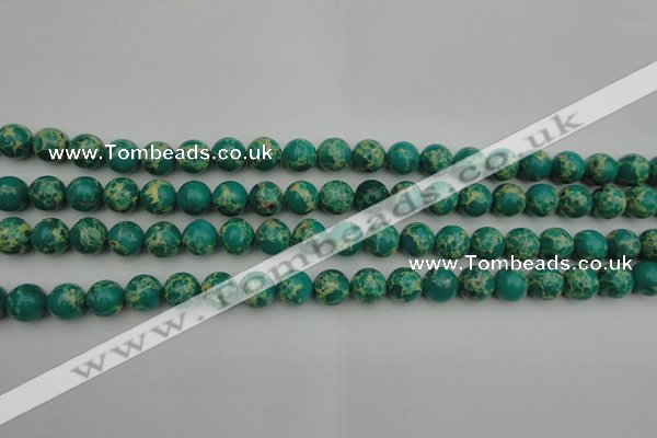 CDE2242 15.5 inches 4mm round dyed sea sediment jasper beads