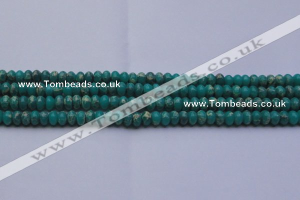 CDE2666 15.5 inches 8*12mm rondelle dyed sea sediment jasper beads