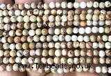 CDE3000 15 inches 4mm round sea sediment jasper beads wholesale