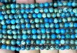 CDE3003 15 inches 4mm round sea sediment jasper beads wholesale