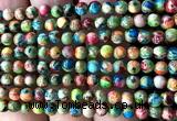 CDE3042 15 inches 4mm round sea sediment jasper beads wholesale