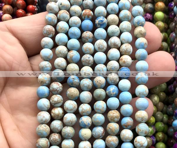 CDE3151 15 inches 6mm round sea sediment jasper beads wholesale