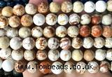 CDE3270 15 inches 8mm round sea sediment jasper beads wholesale