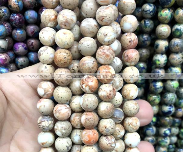 CDE3300 15 inches 10mm round sea sediment jasper beads wholesale