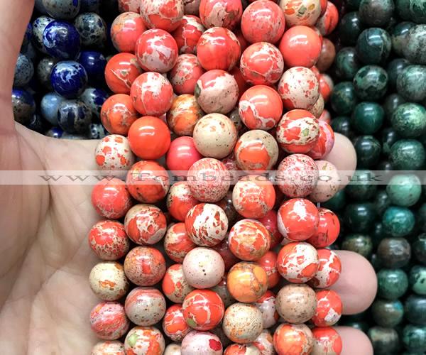 CDE3302 15 inches 10mm round sea sediment jasper beads wholesale