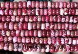 CDE3501 15 inches 4*6mm rondelle sea sediment jasper beads