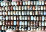 CDE3550 15 inches 5*8mm rondelle sea sediment jasper beads