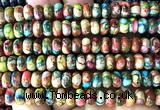 CDE3559 15 inches 5*8mm rondelle sea sediment jasper beads