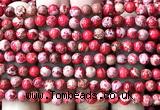 CDE3806 15 inches 6mm round red sea sediment jasper beads