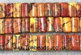 CDE3822 7.5 inches 10*20mm rectangle double drilled sea sediment jasper beads