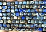 CDE3909 15 inches 5*7mm nuggets sea sediment jasper beads