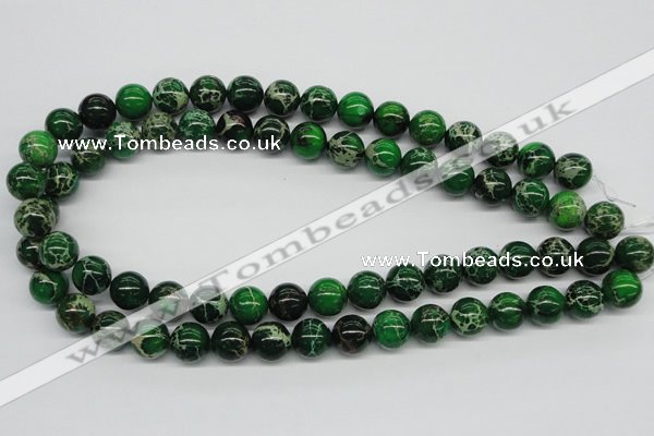 CDE70 15.5 inches 12mm round dyed sea sediment jasper beads