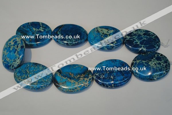 CDI320 15.5 inches 35*45mm oval dyed imperial jasper beads