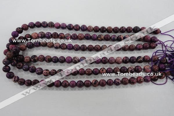 CDI832 15.5 inches 8mm round dyed imperial jasper beads wholesale