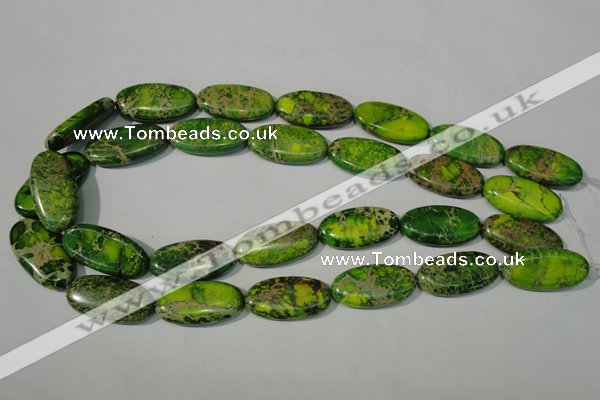 CDI941 15.5 inches 15*30mm oval dyed imperial jasper beads