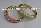 CEB125 16mm width gold plated alloy with enamel bangles wholesale