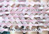 CFG1600 15 inches 8mm four leaf clover rose quartz beads wholesale