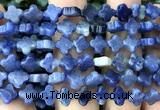 CFG1603 15 inches 8mm four leaf clover blue aventurine beads