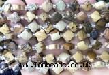 CFG1702 15 inches 8mm four leaf clover picture jasper beads