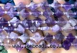 CFG1751 15 inches 10mm four leaf clover amethyst gemstone beads