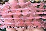 CFG1800 15 inches 12mm four leaf clover cherry quartz beads