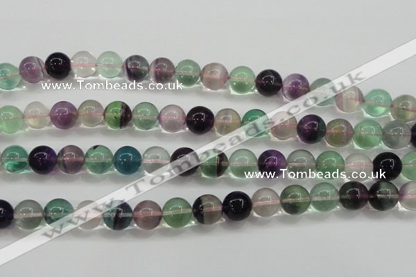 CFL905 15.5 inches 10mm round rainbow fluorite gemstone beads