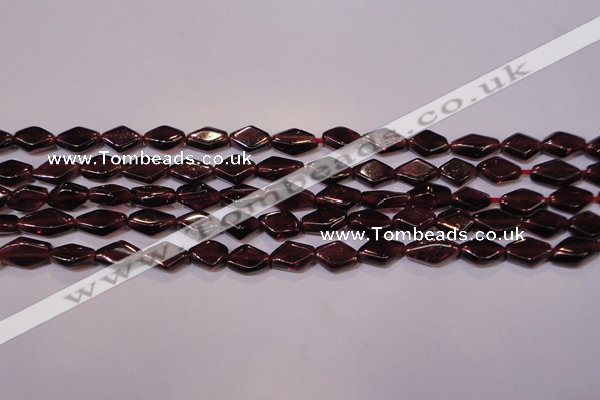 CGA388 15 inches 5*7mm diamond natural red garnet beads wholesale