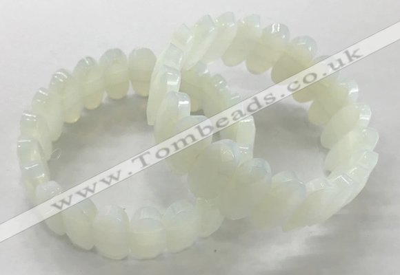 CGB3314 7.5 inches 10*20mm faceted oval opal bracelets