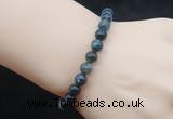 CGB5026 6mm, 8mm round moss agate beads stretchy bracelets